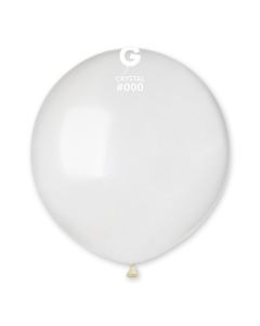 Crystal 19" Latex Balloons Pk25 #000 Gemar