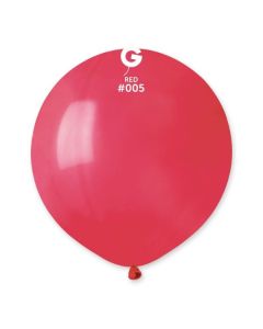 19" Pk25 Latex Balloons Red #005 - G19.005.25