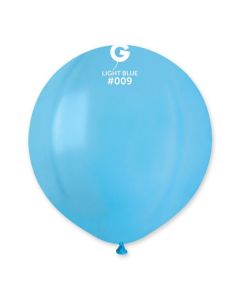 Light Blue 19" Latex Balloons Pk25 #009 Gemar