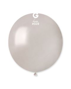 19" Pk25 Latex Balloons Metallic Pearl #028 - G19.028.25