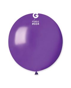 Metallic Purple 19" Latex Balloons Pk25 #034 Gemar