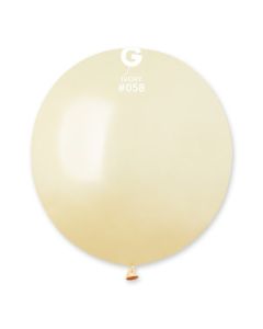 Metallic Ivory 19" Latex Balloons Pk25 #058 Gemar