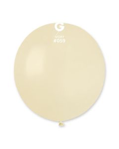 Ivory 19" Latex Balloons Pk25 #059 Gemar