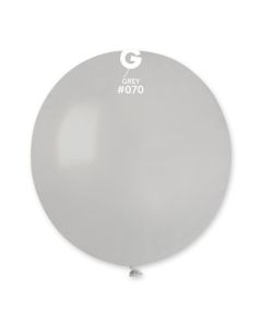 Grey 19" Latex Balloons Pk25 #070 Gemar