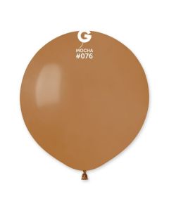 Mocha 19" Latex Balloons Pk25 #076 Gemar