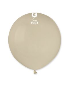 19" Pk25 Latex Balloons Latte #084 - G19.084.25