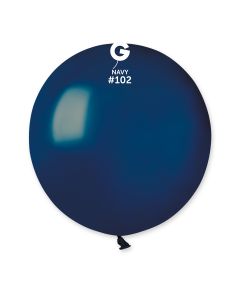 19" Navy Latex Balloons Pk25 #102 Gemar
