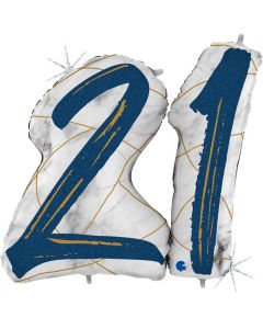 Marble Mate Numbers 21 Blue