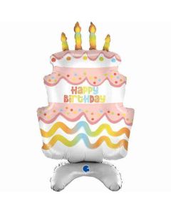 38" The Standups- Cake Foil Balloon Grabo