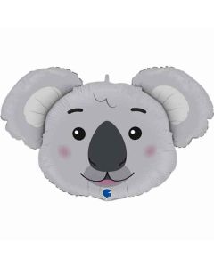 37" Koala Head Foil Balloon Grabo