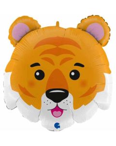 28" Tiger Head Foil Balloon Grabo