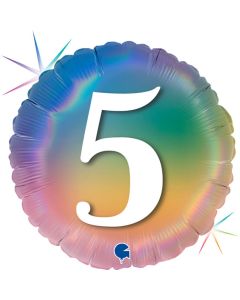 18" Happy 5 Colourful Rainbow Grabo