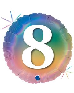 18" Happy 8 Colourful Rainbow Grabo