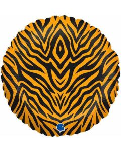 18" Foil Balloon Tiger Striped