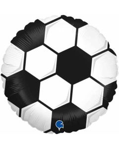 18" Foil Balloon Soccer Ball White