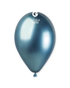 Pk50 12" Latex Balloons Shiny Blue #092 Gemar