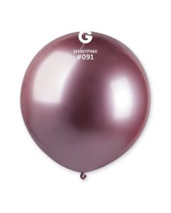 Pk25 19" Latex Balloons Shiny Pink #091 Gemar
