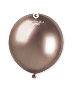 Pk25 19" Latex Balloons Shiny Rose Gold #096 Gemar