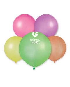 Pk25 latex balloons 19" Neon Assorted - GF19.081.25