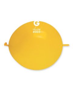Yellow 13" G-Link Latex Balloons Pk50  #003 Gemar