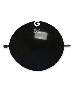 Black 13" G-Link Latex Balloons Pk50  #014 Gemar