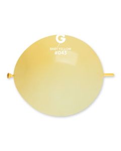 Baby Yellow 13" G-Link Latex Balloons Pk50  #043 Gemar