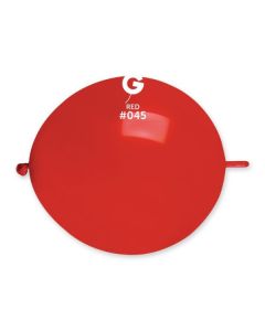 Red 13" G-Link Latex Balloons Pk50  #045 Gemar