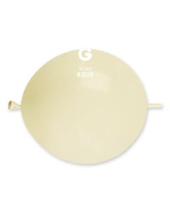 Ivory 13" G-Link Latex Balloons Pk50  #059 Gemar