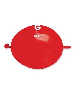 6" Red G-Link Latex Balloons Pk100  #045 Gemar