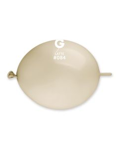 6" Latte G-Link Latex Balloons Pk100  #084 Gemar