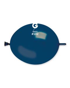6" Navy G-Link Latex Balloons Pk100 #102 Gemar