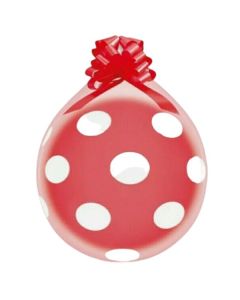 18" Stuffing Balloon Polka Dots Crystal Pk25 Gemar