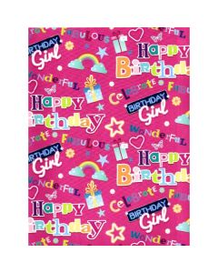 24 Sheets of Juvenile Female Gift Wrap Simon Elvin