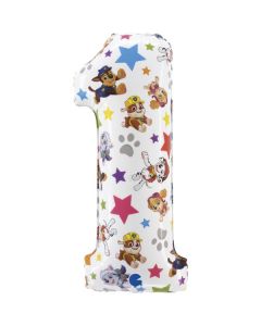 26" Paw Patrol Number 1 Foil Balloon Grabo