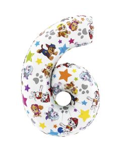 26" Paw Patrol Number 6 Foil Balloon Grabo