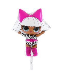 14" Lol Surprise Diva Mini Shape Air-Fill Foil Balloon Unpackaged Grabo
