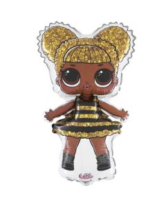 14" Lol Surprise Queen Bee Mini Shape Air-Fill Foil Balloon Unpackaged Grabo