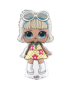 14" Lol Surprise Go-Go Girl Mini Shape Air-Fill Foil Balloon Unpackaged Grabo