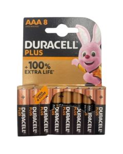 8 DURACELL PLUS batteries AAA - MN2400B8PP/1