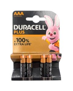 Duracell Batteries Plus Power Size AAA Pack 4