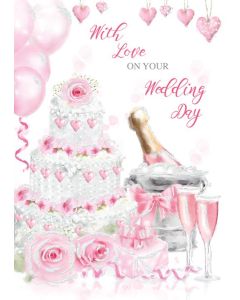 PK6 WEDDING DAY WEDDING  TRAD C50 CARDS  ,NETT (179) - OTB - 17179/6