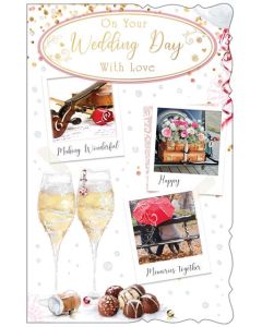 Pk6 C125 Wedding Trad 8 Page Card - OTB17516