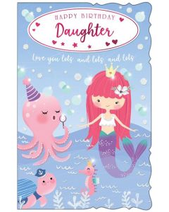 Daughter 8 Page Card C125 Pk6 Out of the Blue