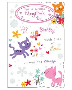 Daughter Age 1 8 Page Card C75 Pk6 Out of the Blue