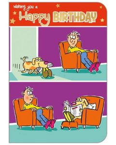 Birthday Humour C50 Pk6 Out of the Blue