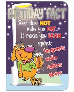 Birthday Humour C50 Pk6 Out of the Blue