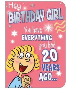 Birthday Humour C50 Pk6 Out of the Blue