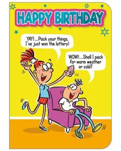 Birthday Humour C50 Pk6 Out of the Blue