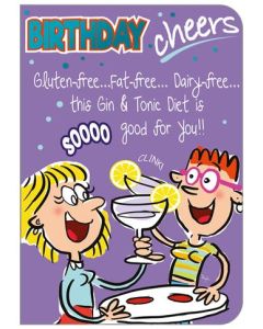 Birthday Humour C50 Pk6 Out of the Blue