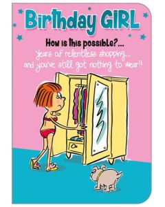 Birthday Humour C50 Pk6 Out of the Blue